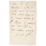 *Hamilton (Emma, 1765-1815). Autograph letter unsigned, '12 T P', postmarked 18 July 1814, to her