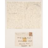 *Edward VIII (1894-1972, King of the United Kingdom). Autograph letter signed, 'David', H.M.S.