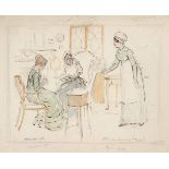 *Brock (Charles Edmund, 1870-1938). 'Who can have sent them?', 1904, pencil, pen & ink, and