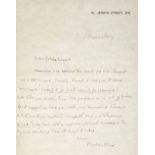 *Ross (Robert Baldwin, 1869-1918). A group of three autograph letters signed, 'Robert Ross' and
