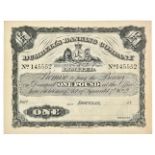 Banknote. Dumbell's Banking Company Limited. One-pound note, Douglas, Isle of Man: printed by