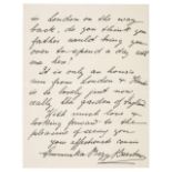 *Orczy (Emma Magdolna, 1865-1947). Autograph letter signed, 'Emmuska Orczy Barstow', Snowfield,