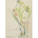 *Millington-Drake (Teddy, 1935-1994). Still life of flowers, 1979, charcoal and watercolour on