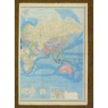 World. A collection of fourteen maps of the world, hemispheres, globes and comparison plates, 18th &