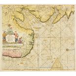 Sea charts. Van Keulen (Gerard), Pas caert Vande Zee-cussen van Engeland van Orfordnes tot den