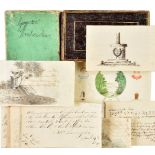Album Amicorum. A friendship album, Continental, 1839-1840, forty-eight loose leaves filled with