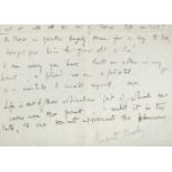 *Brooke (Rupert, 1887-1915). Autograph letter signed, 'Rupert Brooke', School Field, Rugby, Monday