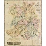 Shropshire. Greenwood (C. & J.), Map of the county of Salop from an actual survey made in the