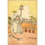 *Quayle (Betty, early 20th century). The Little Gardener, pen, ink, & watercolour, with traces of