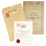 *Goldschmidt (Ernst Philip). Collection of personal and business documents and letters, circa 1908-