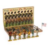 *McLoughlin Brothers. 100 Soldiers on Parade, New York, circa 1890, 98 (of 100) chromolithographed