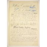 *Victor Emmanuel III (1900-1946, King of Italy). Document signed 'Vittorio Emanuele' as King of
