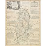 Nottinghamshire. A collection of thirteen maps, 17th - 19th century, engraved maps, including