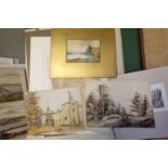 *Watercolours & Artwork. A large collection of approximately 400 miscellaneous watercolours and