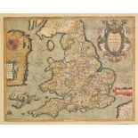 *England & Wales. Saxton (Christopher & Ortelius Abraham), Anglia regnum si quod aliud in toto