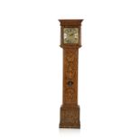 CHRISTOPHER GOULD: A WALNUT AND MARQUETRY LONGCASE CLOCK