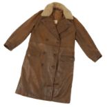 AN AIR FORCE LEATHER OVERCOAT