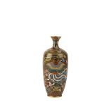 FINE SMALL CLOISONNE VASE, MEIJI PERIOD (1868-1912)