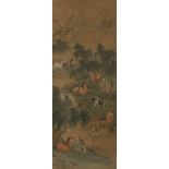 AFTER ZHAO MENGFU (1254-1322), HORSES AND GROOMS