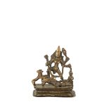 BRONZE FIGURE OF DURGA, KASHMIR, 16TH CENTURY