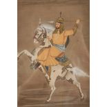 MUGHAL WARRIOR ON HORSE BACK, INDIA, 18TH / 19TH CENTURY