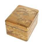 FINE GILT LACQUER BOX, MEIJI PERIOD (1868-1912)