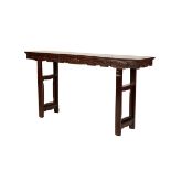 CARVED HARDWOOD ALTAR TABLE, QING DYNASTY, 19TH CENTURY