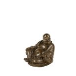 BRONZE FIGURE OF THE LAUGHING BUDDHA, 17TH CENTURY