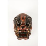 LACQUER NOA MASK, EDO / MEIJI PERIOD