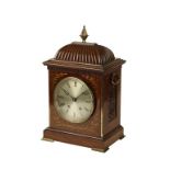 19TH CENTURY MAHOGANY BRACKET CLOCK