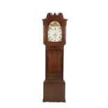 GEORGE III 8 DAY PAINTED DIAL LONGCASE CLOCK