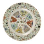 CHINESE FAMILLE VERTE DISH KANGXI PERIOD