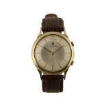 JAEGER-LECOULTRE MEMOVAX STEEL AND GOLD PLATED GENTLEMAN'S WRIST WATCH