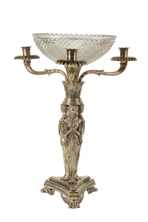 GEORGE III SILVER CANDELABRUM/ CENTREPIECE