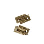 KUTCHINSKY PAIR OF GENTLEMAN'S 18CT YELLOW GOLD CUFF LINKS