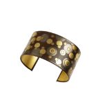 ANGELA CUMMINGS FOR TIFFANY: IRON AND GOLD DAMASCENE CUFF BRACELET