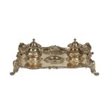 VICTORIAN SILVER INKSTAND