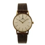 JAEGER-LECOULTRE GENTLEMAN'S 9CT GOLD WRIST WATCH