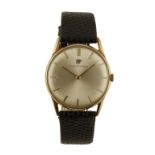 GIRARD-PERREGAUX 9CT GOLD GENTLEMAN'S WRIST WATCH