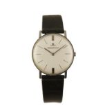 JAEGER-LECOULTRE STAINLESS STEEL CASE GENTLEMAN'S WRIST WATCH