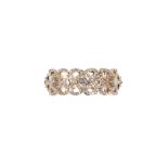 ROSE GOLD AND DIAMOND ETERNITY BAND