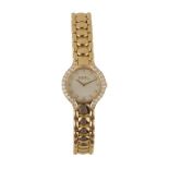 EBEL 18CT GOLD DIAMOND SET LADY'S WRIST WATCH