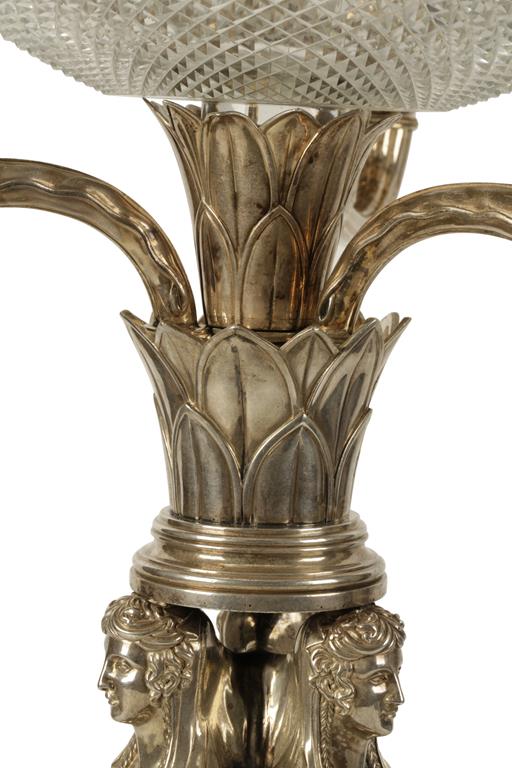 GEORGE III SILVER CANDELABRUM/ CENTREPIECE - Image 6 of 7