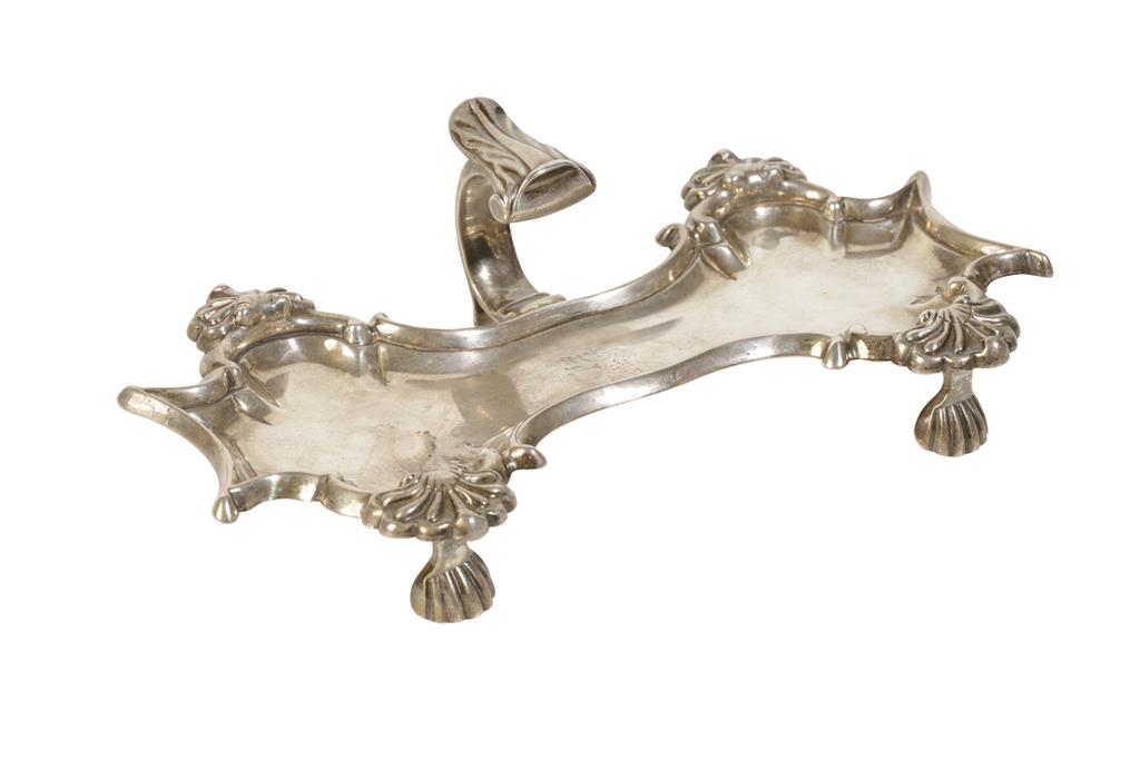 GEORGE II SILVER SNUFFER TRAY