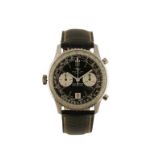 BREITLING NAVITIMER CHRONOMATIC GENTLEMAN'S STAINLESS STEEL CASE WRIST WATCH