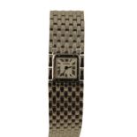 CARTIER LADY'S STAINLESS STEEL PANTHERE RUBAN BRACELET WATCH