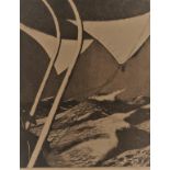 •HERBERT BARNARD JOHN EVERETT(1876-1949) 'SAILS, STORMY SEA - THE BIRKDALE'