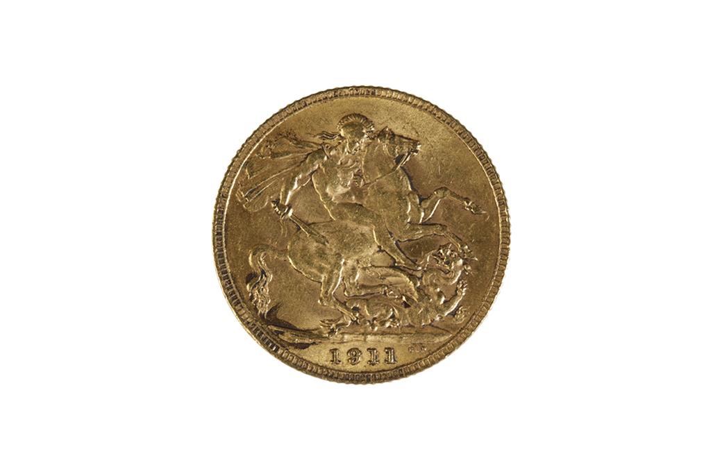 GEORGE V 1911 GOLD SOVEREIGN - Image 2 of 2