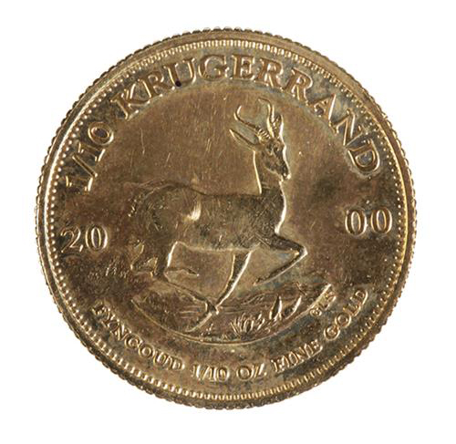 GOLD 1/10 KRUGERRAND COIN, 2000 - Image 2 of 2