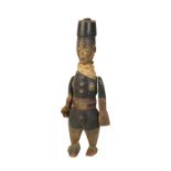 IBIBIO WOODEN STANDING COLONIAL FIGURE